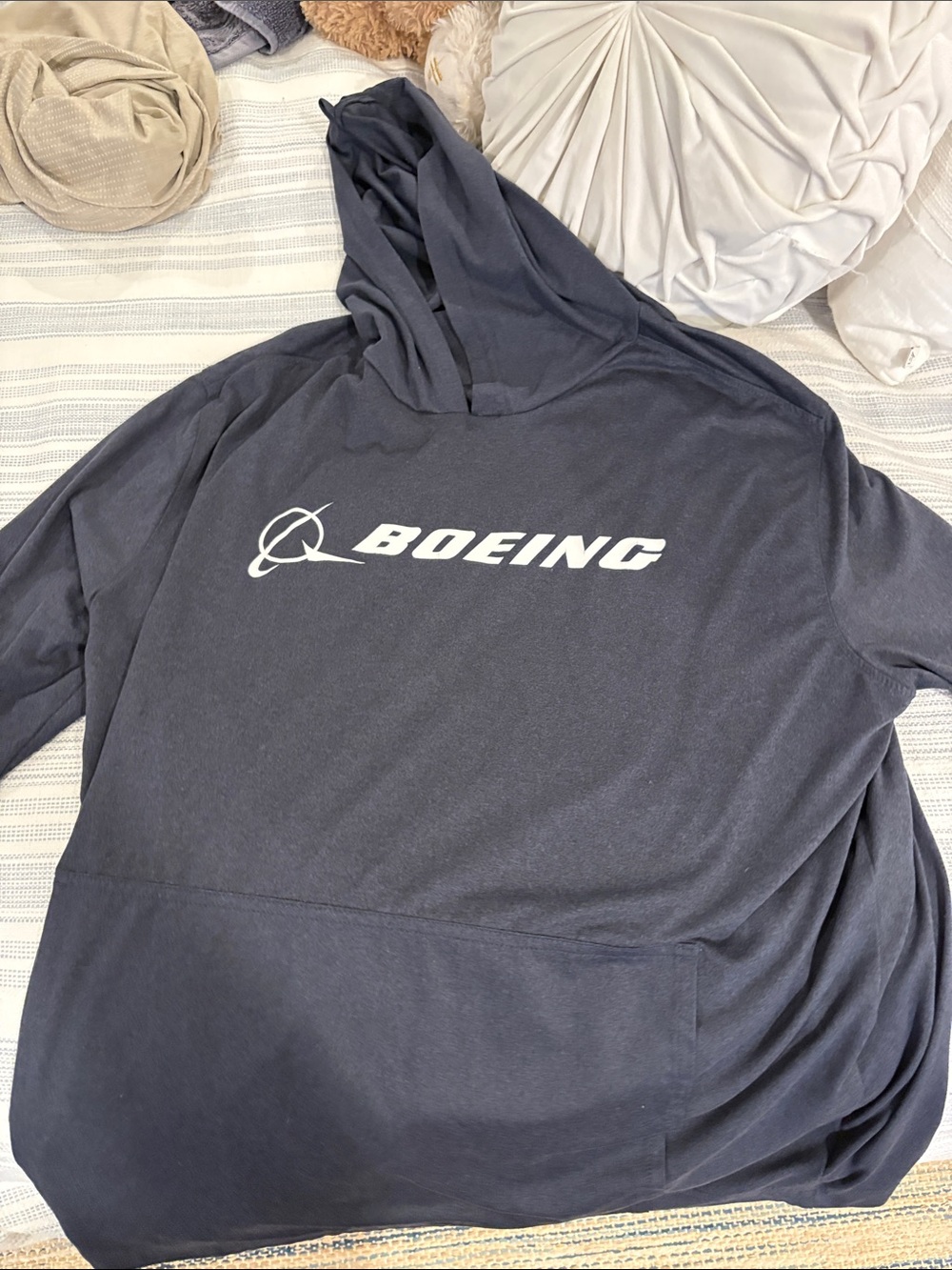 *NEVER WORN* Boeing Logo Hoodie - NAVY